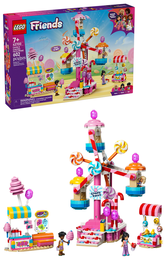 LEGO® Friends Candy Floss and Cupcake Ferris Wheel 42700