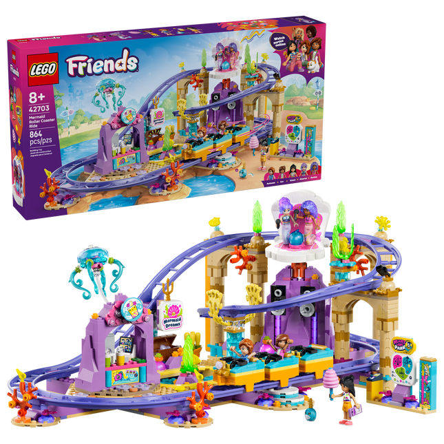 LEGO® Friends Mermaid Roller Coaster, Building Toy 42703