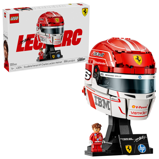 Lego Editions Formula 1 43014 Le casque Scuderia Ferrari HP de Charles Leclerc