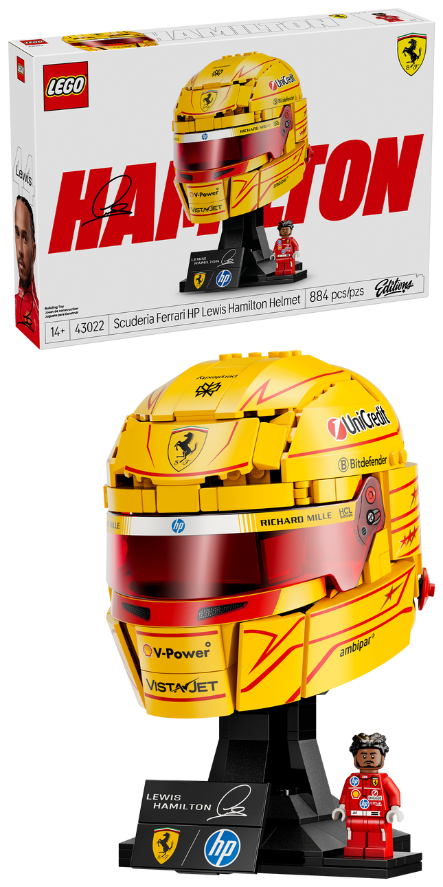 Lego Editions Formula 1 43022 Le casque Scuderia Ferrari HP de Lewis Hamilton