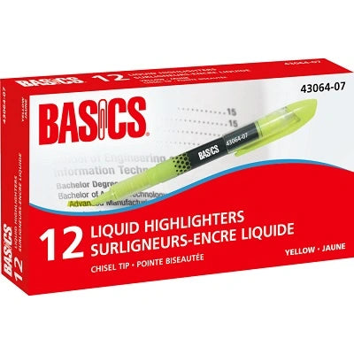 Surligneur Liquide De Basics, Jaune