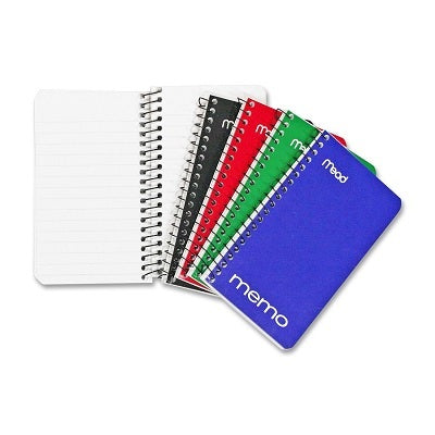 CARNET DE NOTES À RELIURE SPIRALE SUPÉRIEURE DE MEAD, 5 X 3 PO, 60 PAGES