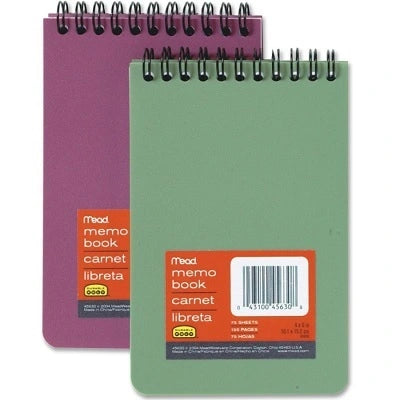 Mead Superior Spiral Bound Notebook, 4 x 6 in., 150 Pages 