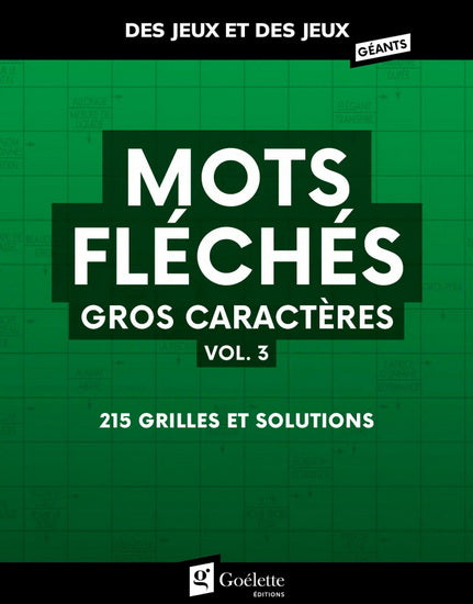 Mots fléchés gros caractères #03