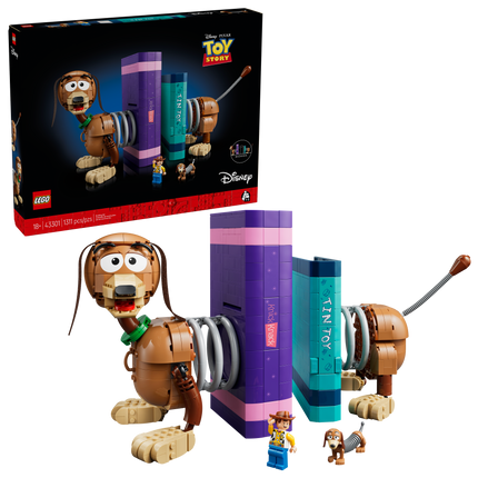 LEGO Disney 43301 Toy Story Slinky Dog Bookends