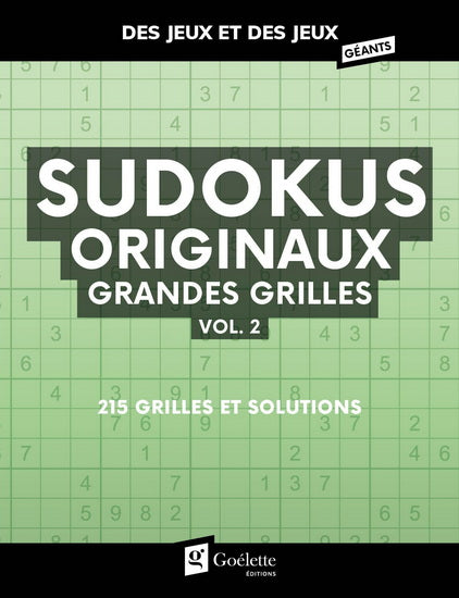 Sudokus originaux grandes grilles #02