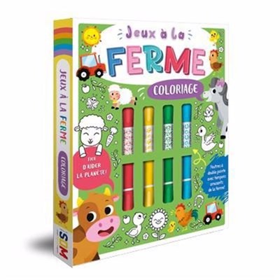 Jeux à la ferme : coloriage cof.
