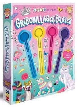 Gribouillages éclatés : coloriage cof.