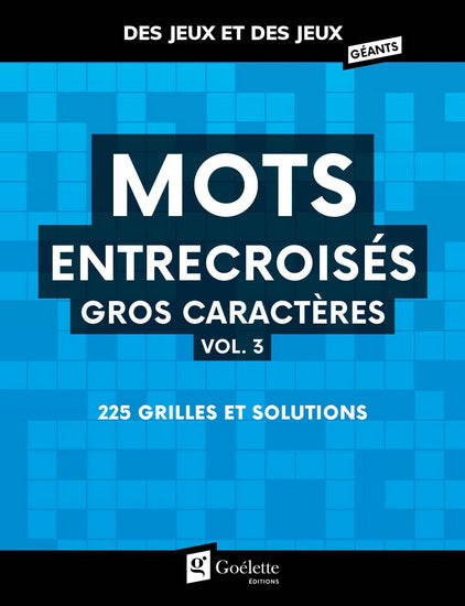 Mots entrecroisés gros caractères #03