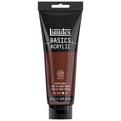 Peinture Acrylique Basic(Md) De Liquitex, Terre De Sienne Brulée, 250 Ml