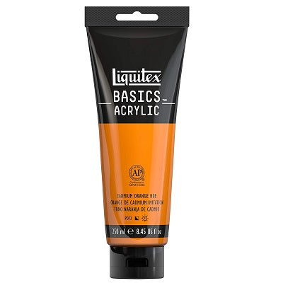 Peinture Acrylique Basic(Md) De Liquitex, Nuance De Cadmium Orange, 250 Ml
