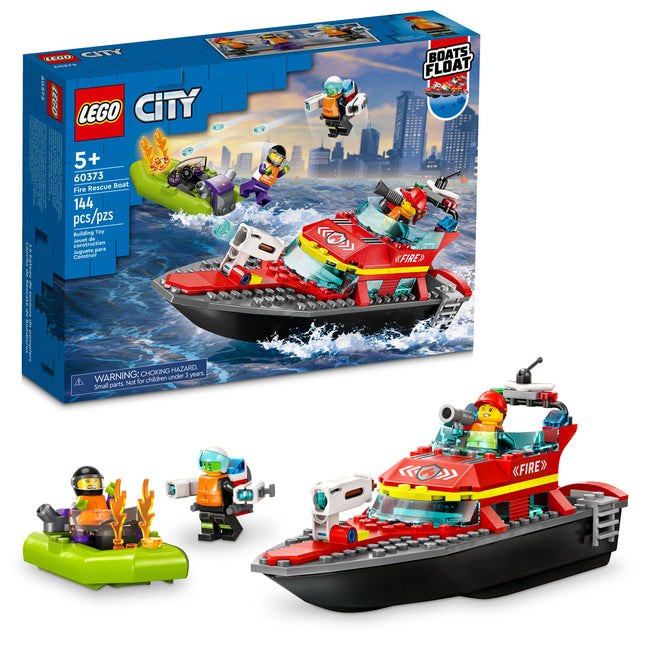 Lego city 60373 fire rescue boat 5+ | 144pcs
