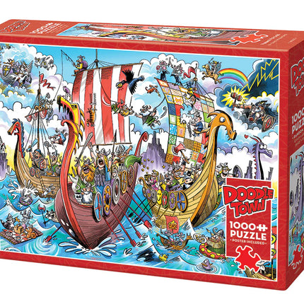 C-T Cobble DoodleTown : Voyage viking | 1000 pièces