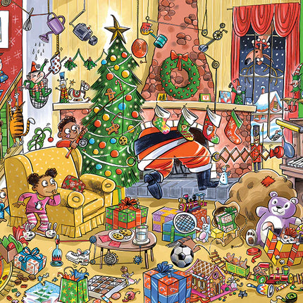 CT Cobble DoodleTown: Catch Santa | 1000 Pieces 