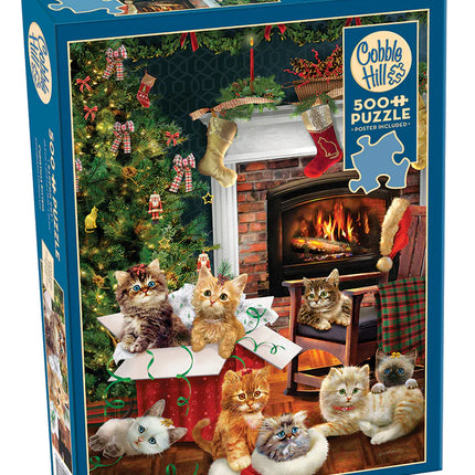 CT Cobble Hill Christmas Kittens | 500 Piece