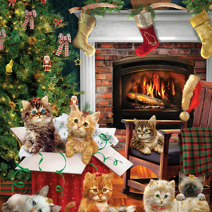 CT Cobble Hill Christmas Kittens | 500 Piece