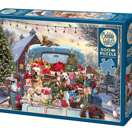 CT Cobble Hill Country Truck in Winter | 500 Piece | AI Assistance