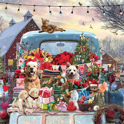 CT Cobble Hill Country Truck in Winter | 500 Piece | AI Assistance