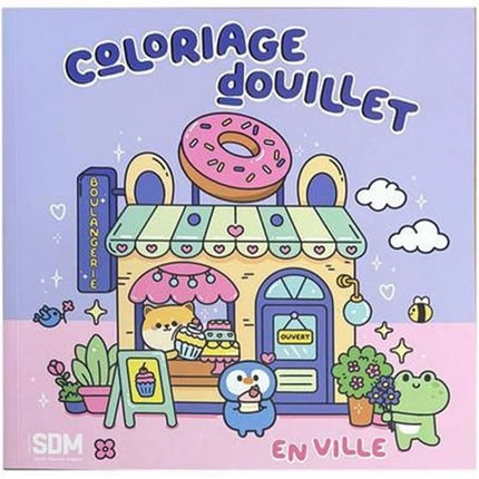 Coloriage douillet en ville