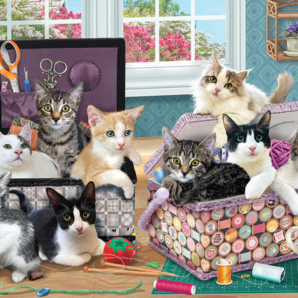 C-T Cobble Hill Crafty Kittens | 500 Piece