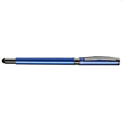 Stylet/Stylo À Bille 2 En 1 Z-1000 De 1,0 Mm Avec Capuchon, Fini Bleu, Encre Noire