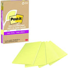 Notes-Post-It Super Sticky 4X6 Lined Canary 4-Pack