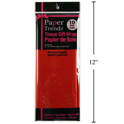 Papier soie rouge