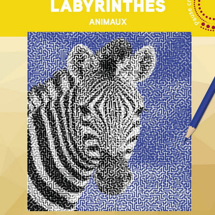 Coloriages labyrinthes : animaux
