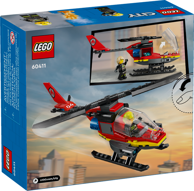 Lego 60411 L’hélicoptère de sauvetage des pompiers