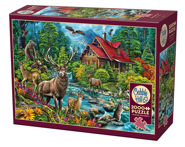 CT Cobble Red Roof Cabin | 2000 pieces 