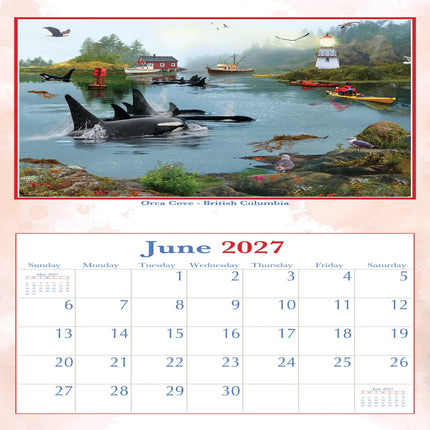 Calendrier Pine Ridge 2027 Canadian Vacation