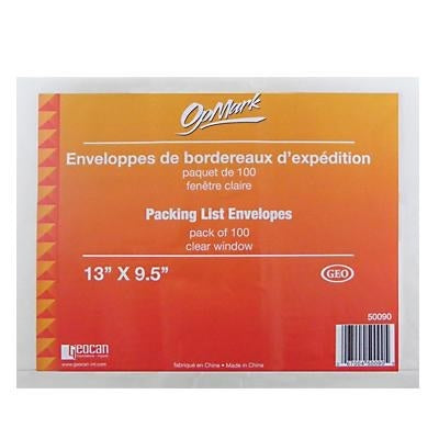 ENV SHIPPING 13*9.5IN PKT 100