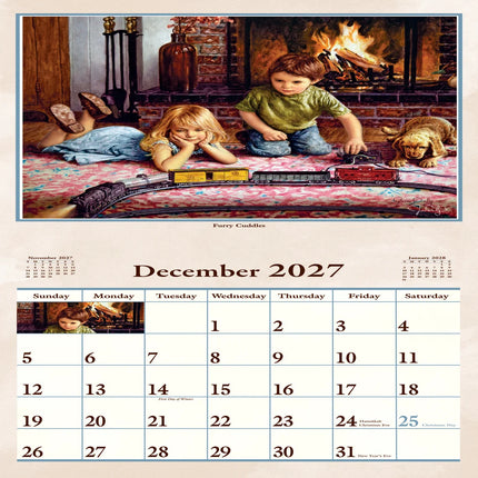 Calendrier Pine Ridge 2027 Bygone Days