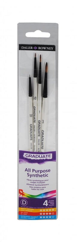 Simply Simmons Short Handle Synth. 4 Brush Detail Set