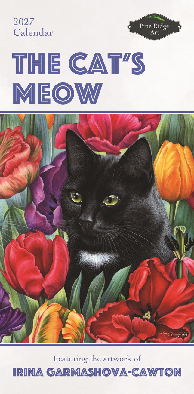 Pine Ridge 2027 The Cat's Meow Vertical Calendar