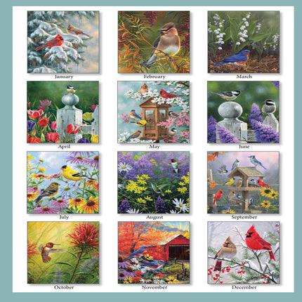 Pine Ridge 2027 Vertical Wall Calendar Birds of a Feather