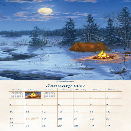 2027 Pine Ridge Great Outdoors Vertical Calendar