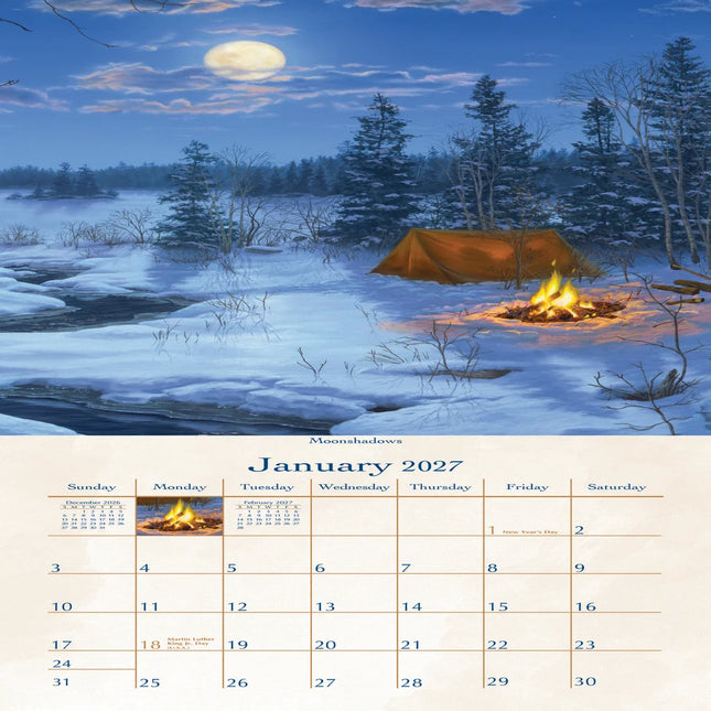 2027 Pine Ridge Great Outdoors Vertical Calendar
