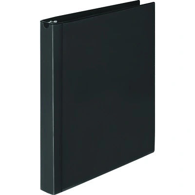 Binder-1" Wilson Jones, Poly Presentation, Black Flexible