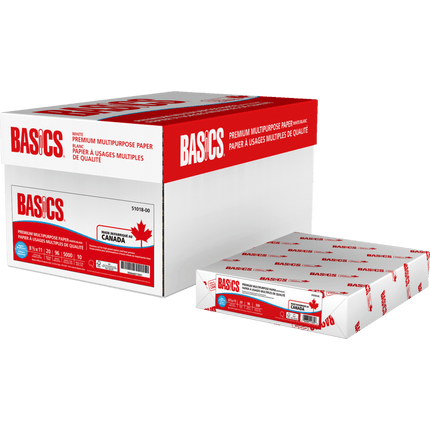 Paquet de 500 feuilles de papier pour imprimante 8.5x11 Basics