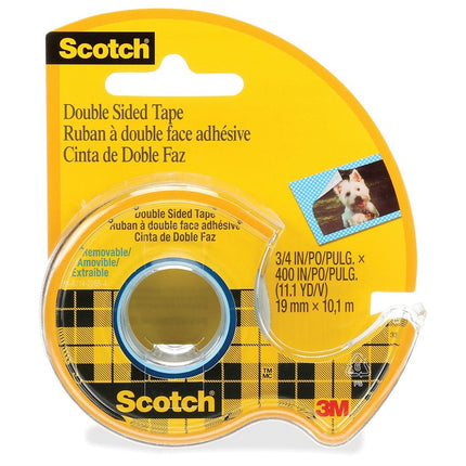 Scotch® Removable Double-Sided Adhesive Tape 19 mm x 10.1 m 