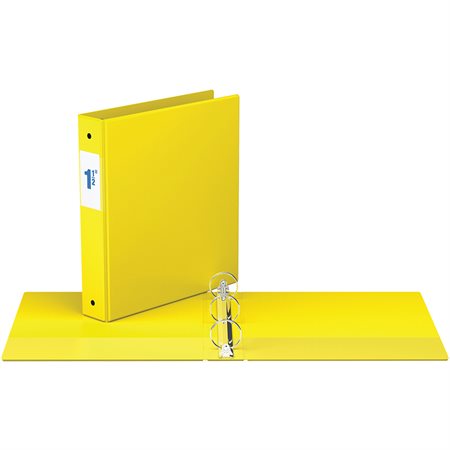 Reliure indispensable avec anneaux ronds 1-1/2 po., jaune