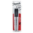 Fine-tipped marker, pack of 2, black