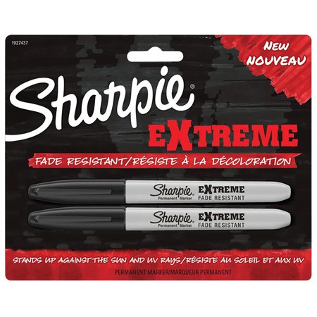 Marqueurs permanents Extreme Paquet de 2 noir Paquet de 2, noir