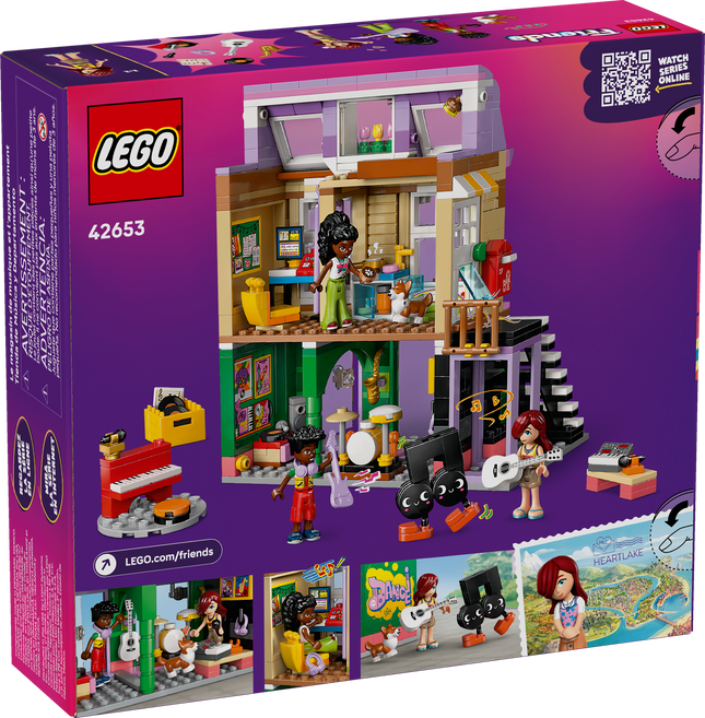 Lego Friends 42653 Le magasin de musique et l’appartement