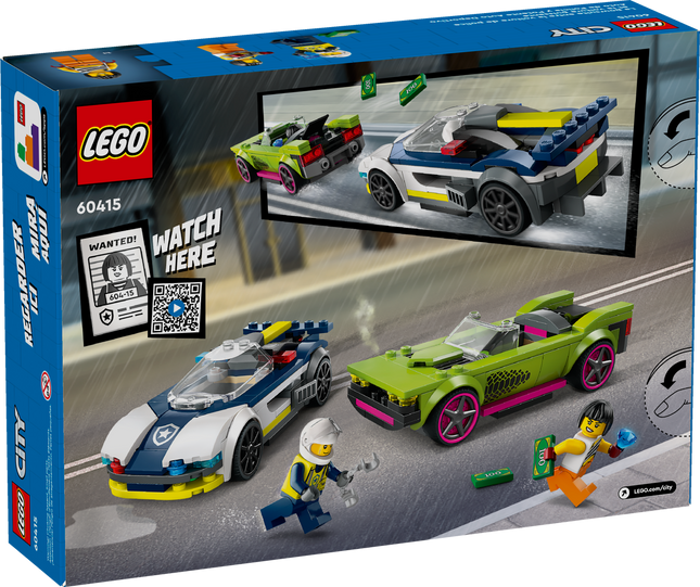 Lego 60415 La poursuite entre la voiture de police et la voiture puissante