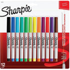 Marqueur permanent ultra-fin Sharpie 12/pqt
