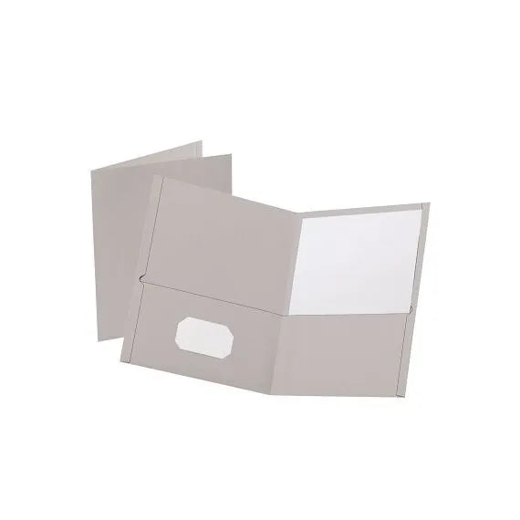 Portefeuille-Double Poche, Standard, Gris 6/Pqt