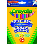 Marqueurs Lavables À Pointe Fine Crayola(Md), 12 Couleurs Vives