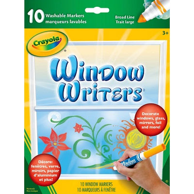 Crayola - 10 washable window markers